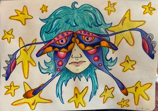 butterfly person